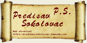 Predisav Sokolovac vizit kartica